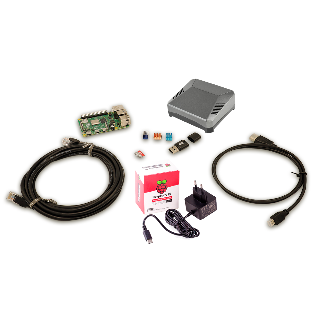 Kit Raspberry PI 4 model B 4/8 GB RAM, card 32/64/128 GB, Combo Argon ONE M.2 SATA/NVMe Case + Expansion Board