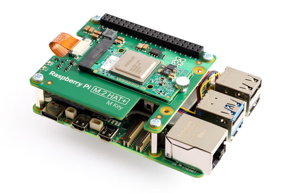 Kit dezvoltare AI Raspberry Pi 5 Hailo 8 AI HAT+ 26TOPS